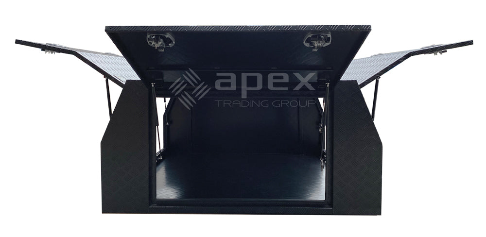 Black Aluminium Multi Lid Canopy Toolbox AC2400CPBL