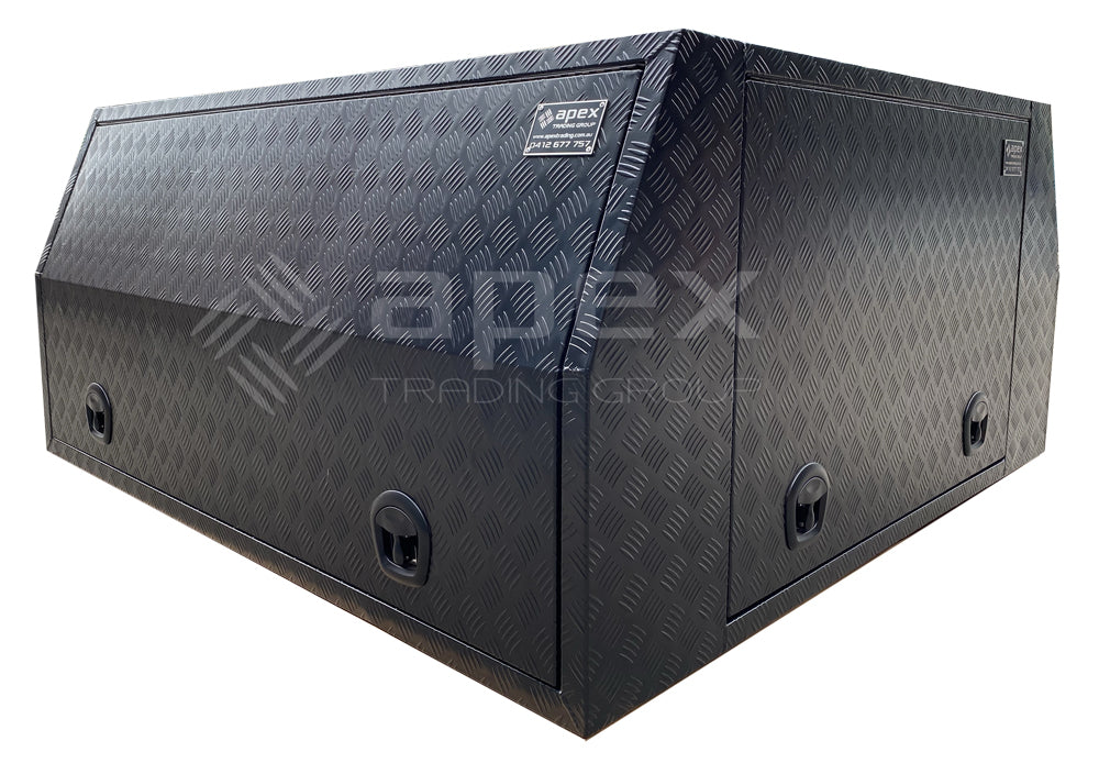 Black Aluminium Multi Lid Canopy Toolbox AC2400CPBL