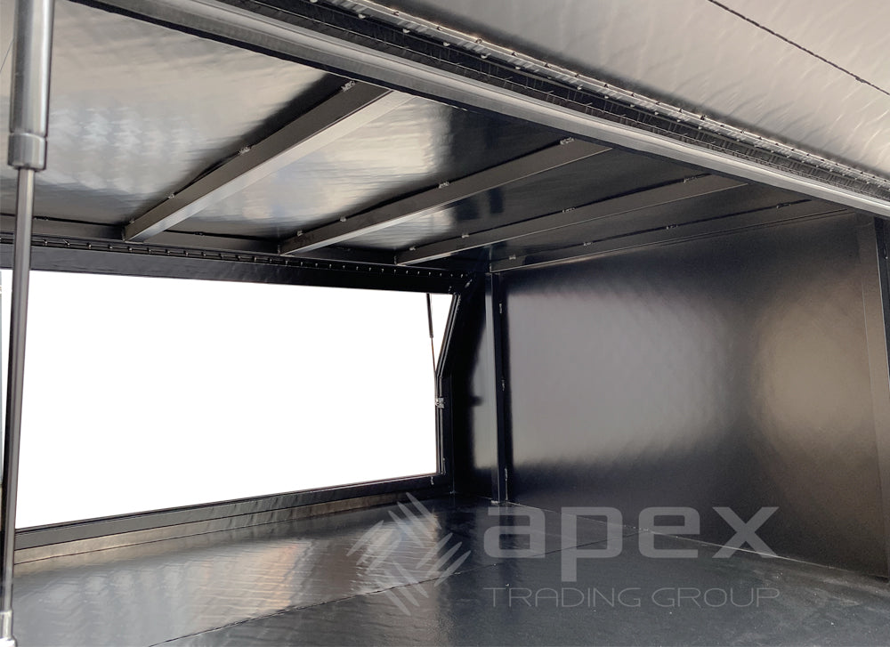 Black Aluminium Multi Lid Canopy Toolbox AC2400CPBL