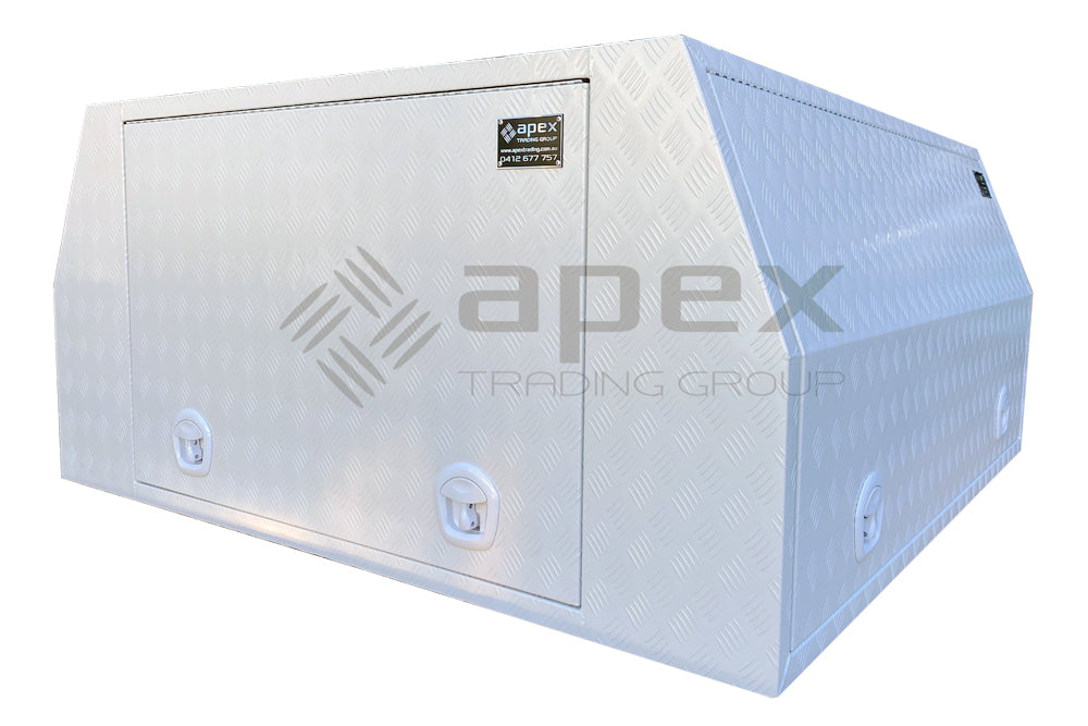 White Aluminium Multi Lid Canopy Toolbox AC2400CPWL