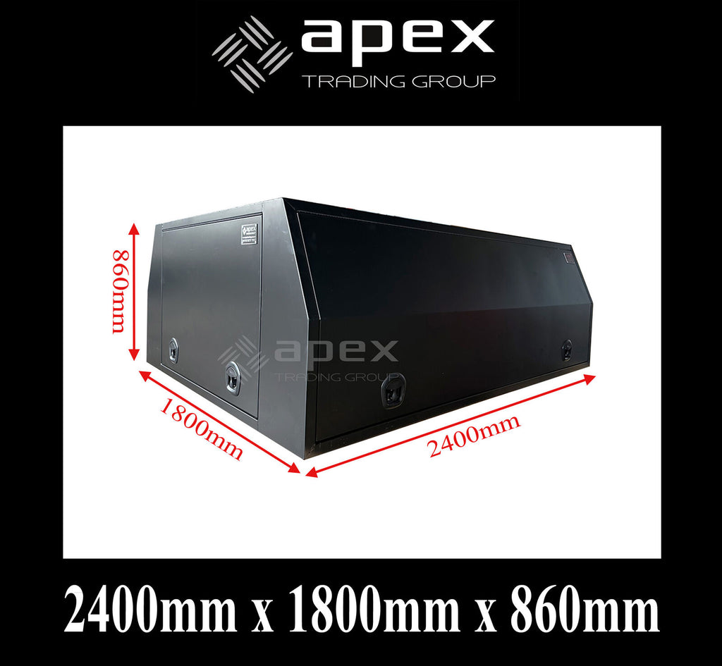 Canopy Black AC2400FPB - 2400mm(L) x 1800mm(W) x 860mm(H)
