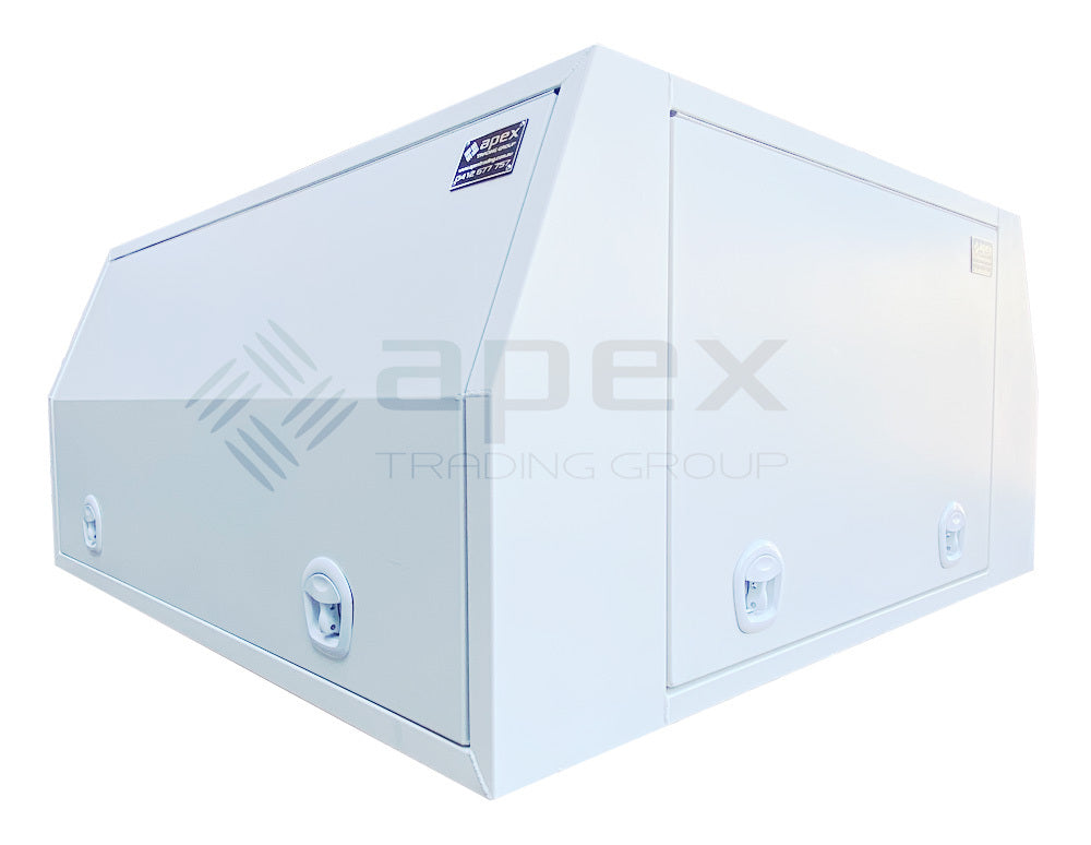 White Aluminium Multi Lid Canopy Toolbox AC2400FPWL