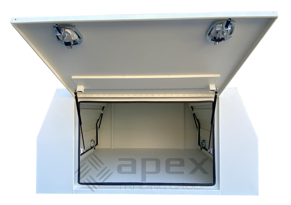 White Aluminium Multi Lid Canopy Toolbox AC2400FPWL