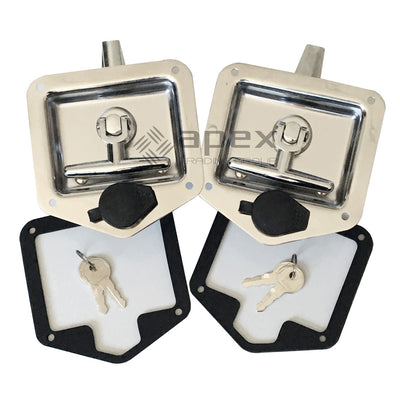 Stainless Steel T Lock - T Bar Swivel Lock Set
