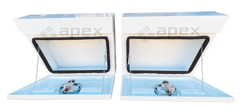 Aluminium Undertray Toolbox Set White Series- U600FPWL