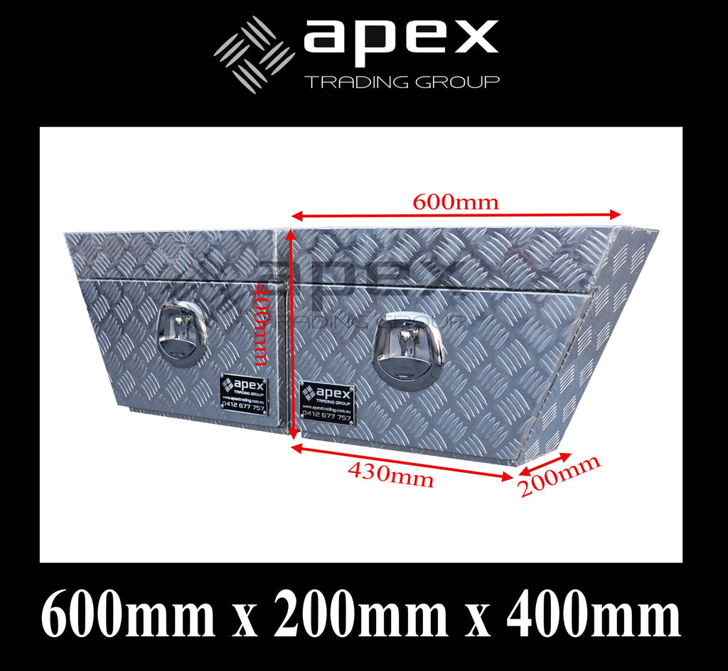 Aluminium Undertray Toolbox Set U600L