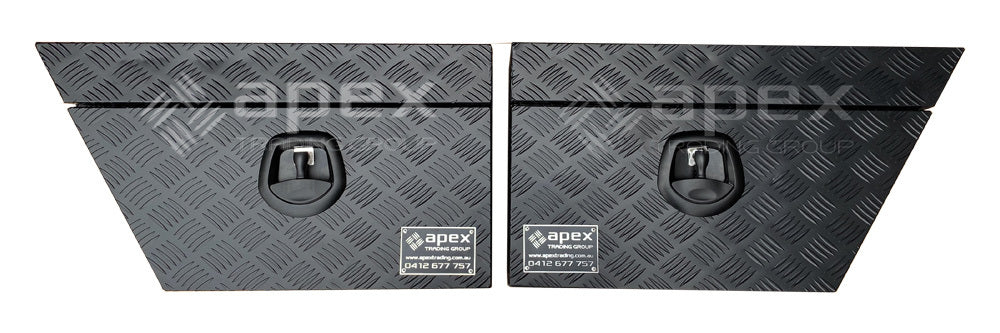 Aluminium Checker Black Undertray Toolbox Set U750CPBL