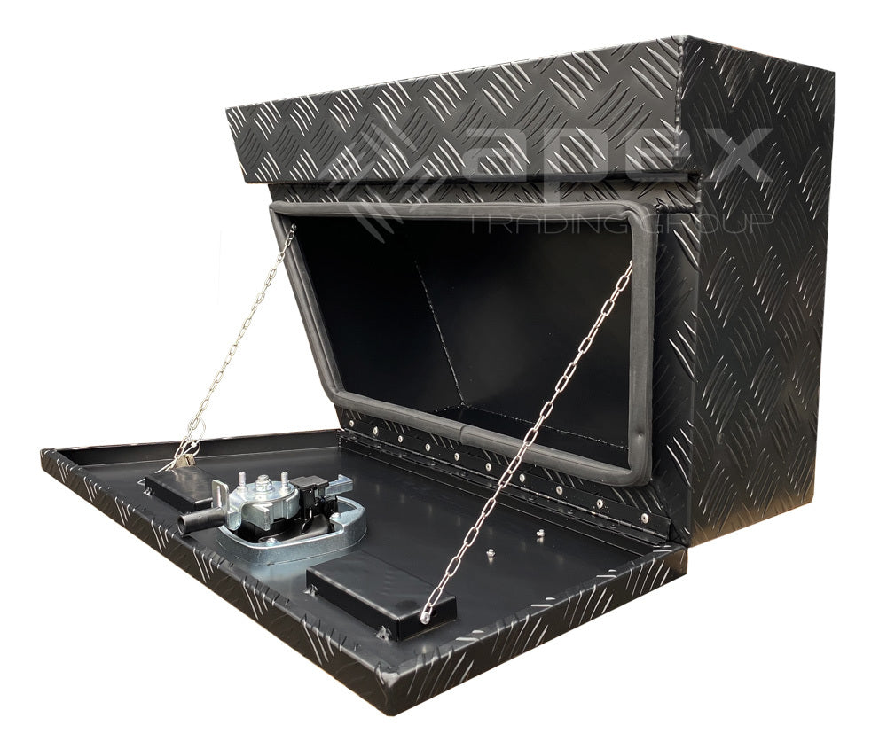 Aluminium Checker Black Undertray Toolbox Set U750CPBL