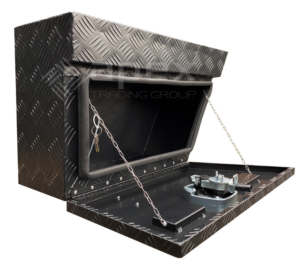 Aluminium Checker Black Undertray Toolbox Set U750CPBL