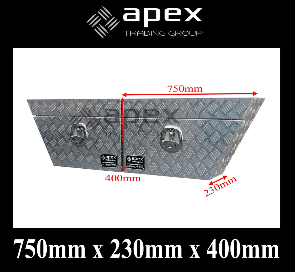 Aluminium Undertray Toolbox Set U750L